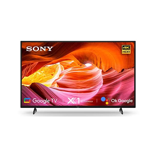 Sony Bravia 108 cm (43 inches) 4K Ultra HD Smart LED Google TV KD-43X75K (Black) (2022 Model) | with Alexa Compatibility