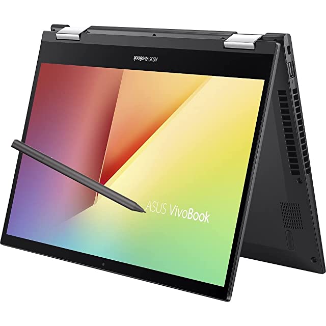 ASUS VivoBook Flip 14 (2021), 14-inch (35.56 cm) FHD Touch, Intel Core i3-1115G4 11th Gen, 2-in-1 Laptop (8GB RAM/256GB SSD/Office 2021/Windows 11/Integrated Graphics/Black/1.5 Kg), TP470EA-EC302WS