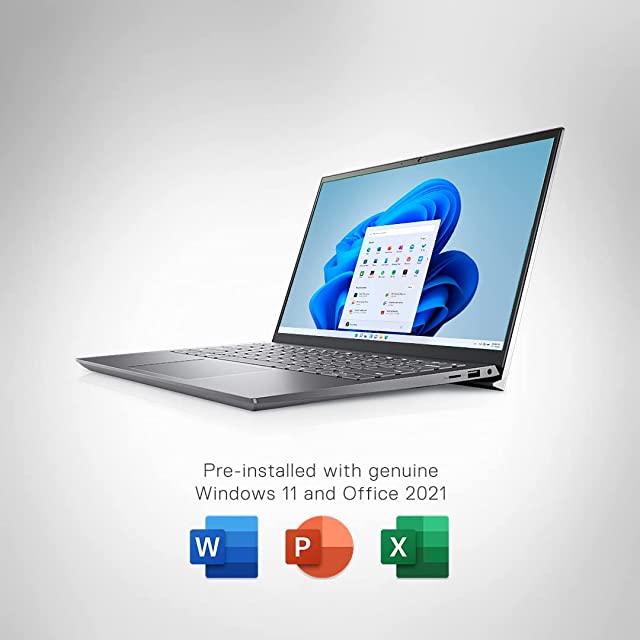 Dell New Inspiron 5418 Laptop Intel I5-11320H, 16Gb Ddr4, 512Gb Ssd, Windows 11 + Ms Office'21, 14 Inches (35.56 Cms) Fhd 250 Nits Display, Platinum Silver, Fpr + Backlit Kb (D560633Win9S), 1.46Kgs