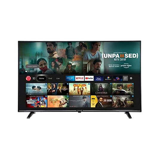 Croma 109 cm (43 inches) Fire TV 4K Ultra HD Smart LED TV (CREL7366, Black) (2021 Model)