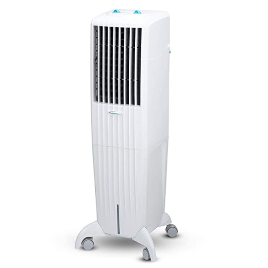 Symphony Diet 35T Tower Air Cooler with Honeycomb Pad, Cool Flow Dispenser - 35L, White