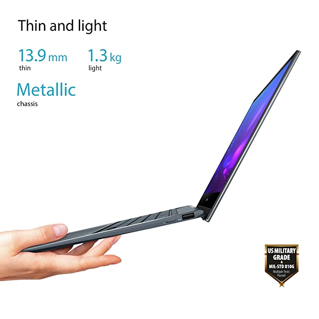 ASUS ZenBook 13 OLED (2021), Intel Core i5-1135G7 11th Gen, 13.3-inch (33.78 cms) FHD OLED Touch 2-in-1 Laptop (8GB/512GB SSD/Iris Xe Graphics/Office 2021/Windows 11/Grey/1.3 Kg), UX363EA-HP502WS
