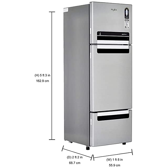 Whirlpool 240 L Frost Free Multi-Door Refrigerator (FP 263D PROTTON ROY, German Steel)