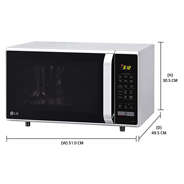 LG 28 L Convection Microwave Oven (MC2846SL, Silver)