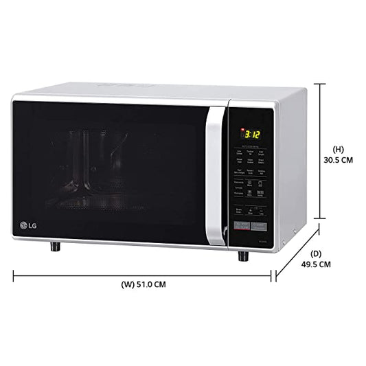 LG 28 L Convection Microwave Oven (MC2846SL, Silver)