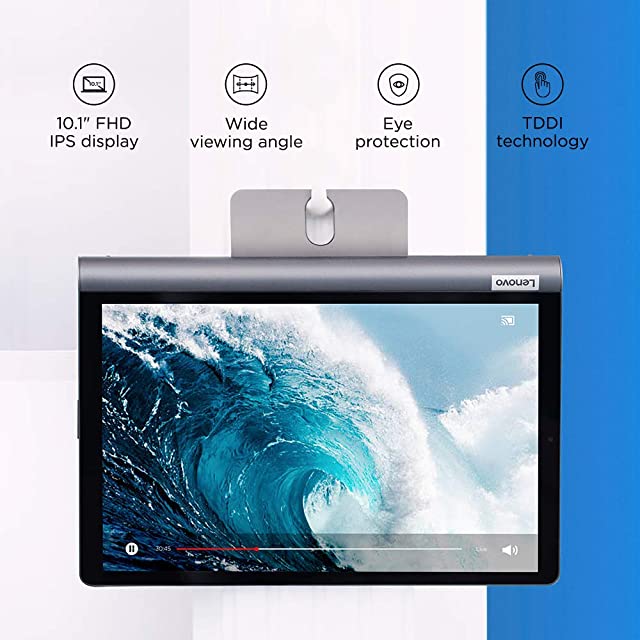 Lenovo Tab Yoga Smart Tablet with The Google Assistant (10.1 inch/25.65 cm, 4GB, 64GB, Wi-Fi + 4G LTE, Calling), Iron Grey