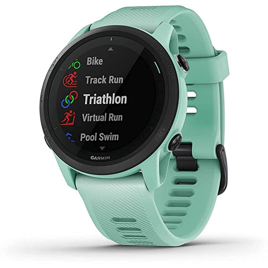 Garmin Forerunner 745 Carbon-Fiber GPS Running Watch, Detailed Training Stats and On-Device Workouts, Essential Smartwatch Functions, Neo Tropic Carbon-Fiber Forerunner (Green) (No-Cost EMI Available)