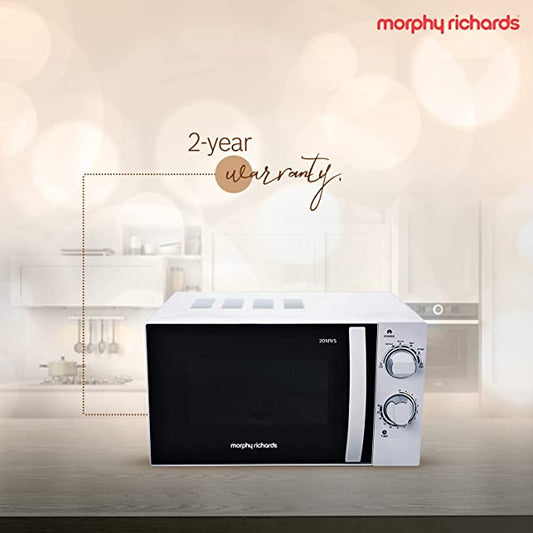 Morphy Richards 20 Litres Solo Microwave Oven with Large Turntable (20MWS, White)