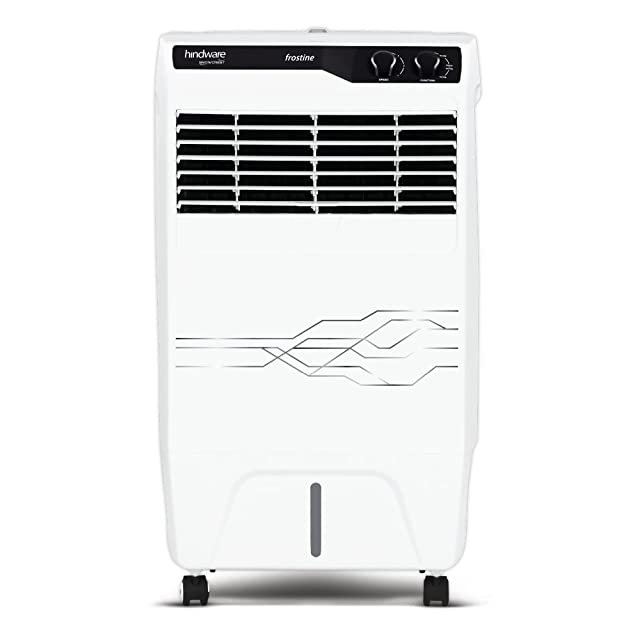 Hindware Snowcrest FROSTINE 23L Inverter Compatible Personal Air Cooler with Honeycomb Pad & Ice Chamber(Black & White)