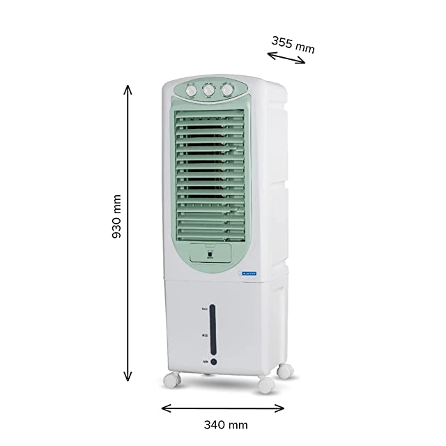 BLUE STAR Premia 27 Litres Tower Air Cooler PA27PMC with Cross Drift Technology and PM2.5 Silver Nano Purification, White