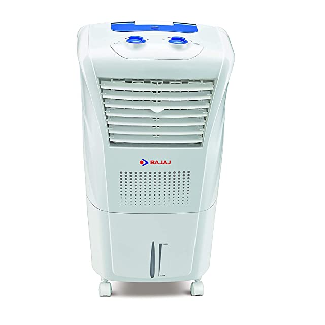 Bajaj Frio 23L Personal Air Cooler with Honeycomb Pads, Typhoon Blower Technology, Powerful Air Throw and 3-Speed Control, White