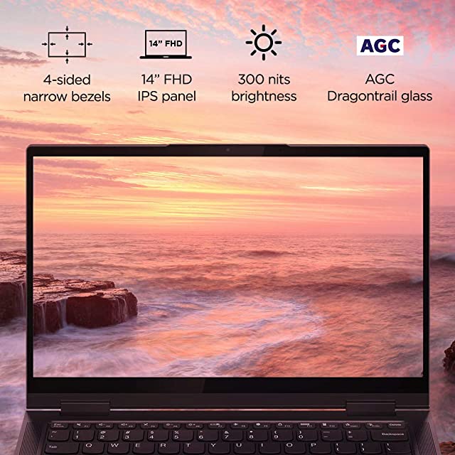Lenovo Yoga 7 Intel Evo Core i7 11th Gen 14" FHD IPS 2-in-1 Touchscreen Convertible Laptop(16GB/512GB SSD/Windows 11/Office 2021/Lenovo Digital Pen/Slate Grey/Aluminium Surface/1.43Kg),82BH00HWIN