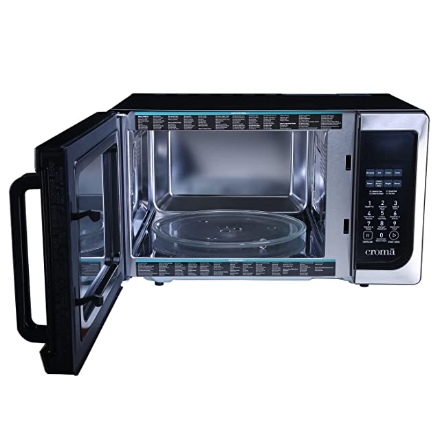 Croma 23 Litres Convection Microwave Oven With 205 Auto-Cook Menus (CRAM0151, Black)