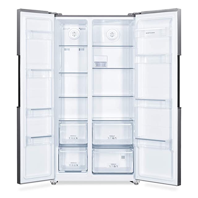 Whirlpool 570 L Inverter Frost-Free Multi-Door Refrigerator with adaptive intelligence technology (WS SBS 570 STEEL (SH), Grey)
