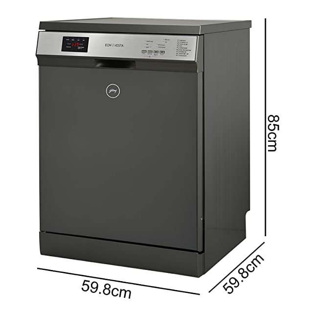 Godrej Eon Dishwasher | Steam Wash Technology |13 place setting | Perfect for Indian Kitchen| A+++ Energy rating | DWF EON VES 13Z STI GPGR