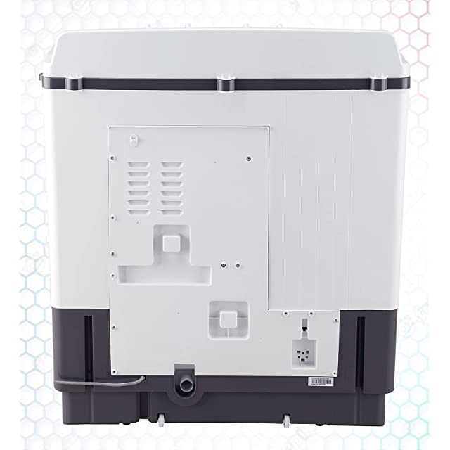 LG 10 kg 5 Star Semi-Automatic Top Loading Washing Machine (P1055SGAZ, Dark Gray, Wind Jet Dry), Large