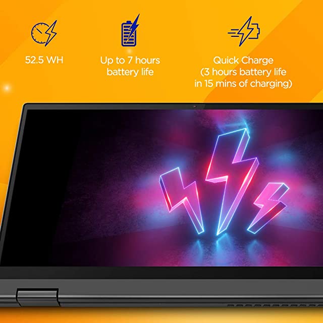 Lenovo IdeaPad Flex 5 11th Gen Intel Core i7 14" FHD 2-in-1 Convertible Laptop (16 GB/512GB SDD/Windows 11/MS Office 2021/Backlit Keyboard /3months Xbox Game Pass/Graphite Grey/1.5Kg), 82HS018XIN