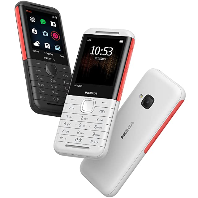 Nokia 5310 TA-1212 DS  (White, Red)