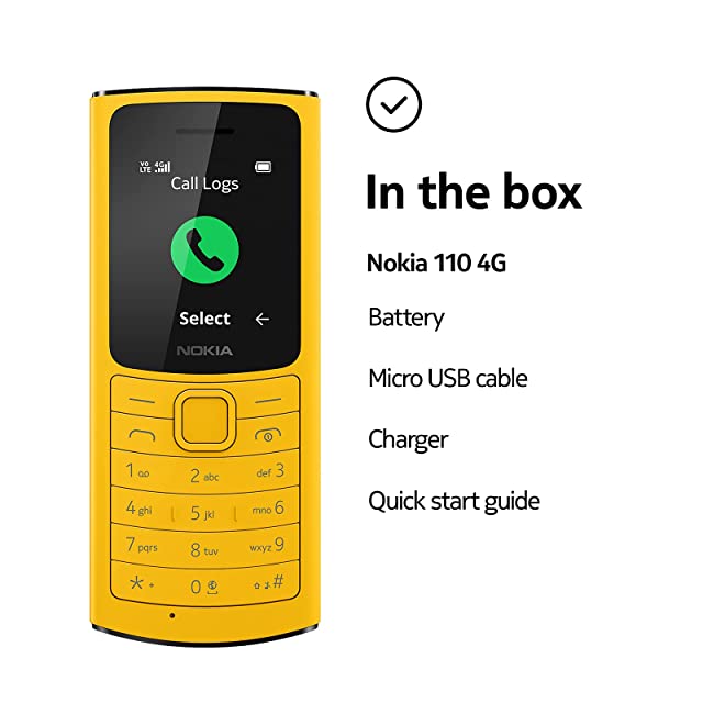 Nokia 110 4G  (Yellow)