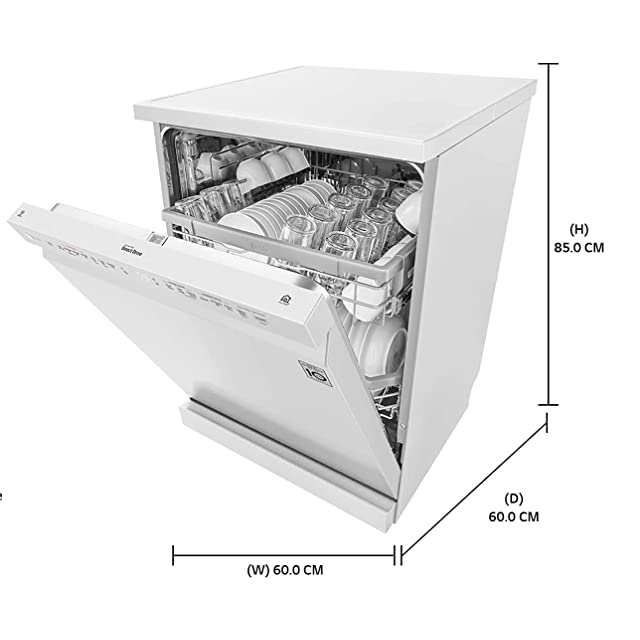 LG 14 Place Settings Dishwasher (DFB424FW, White color)