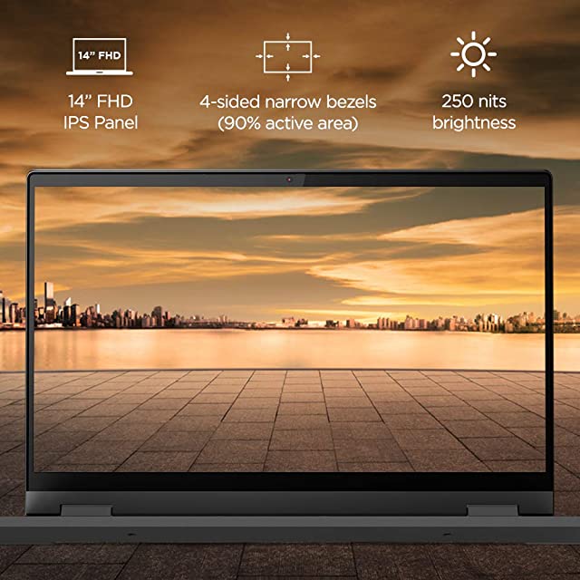 Lenovo IdeaPad Flex 5 11th Gen Intel i3 14 FHD 2-in-1 Convertible Laptop (8GB/512GB SDD/Win11/Office 2021/Backlit Keyboard/Fingerprint Reader/Graphite Grey/1.5Kg), 82HS015PIN + 15.6" Laptop Briefcase