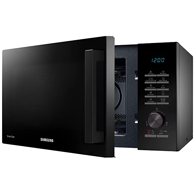 Samsung 28 L Convection Microwave Oven with Moisture Sensor (MC28A5145VK/TL, Black, SlimFry)