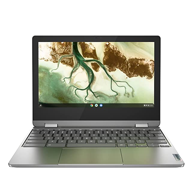 Lenovo IdeaPad Flex 3 Chromebook Intel Celeron N4500 11.6" HD 2-in-1 Touchscreen Laptop(4 GB/128 GB eMMC/720p Camera/2Wx2 Speakers/Chrome OS/Arctic Grey/1.25Kg), 82N3000DHA