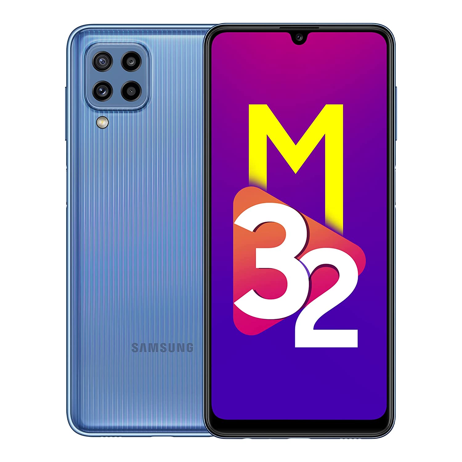 SAMSUNG Galaxy M32 (Light Blue, 64 GB)  (4 GB RAM)