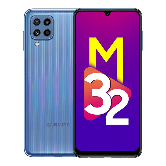 SAMSUNG Galaxy M32 (Light Blue, 128 GB)  (6 GB RAM)