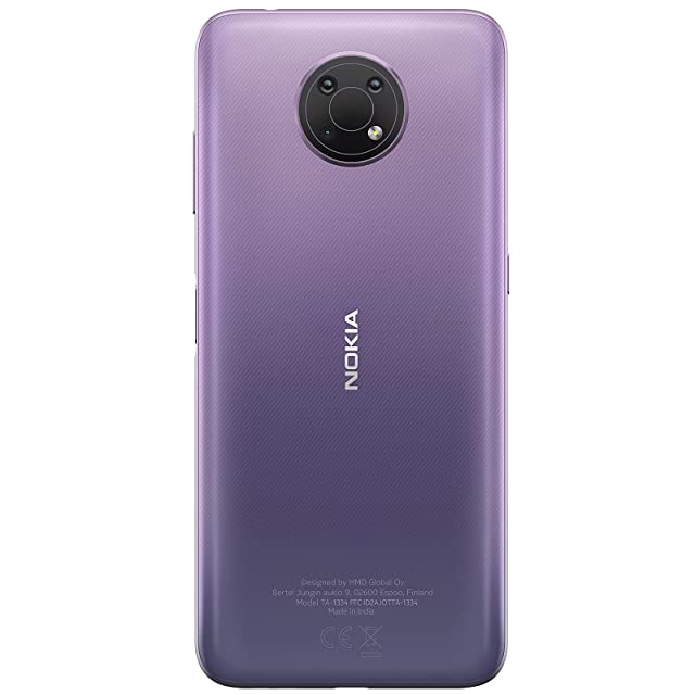 Nokia G10, 6.5” HD+ Screen, 5050 mAh Battery, Triple Camera, 4 + 64GB Memory(Dusk/Purple)