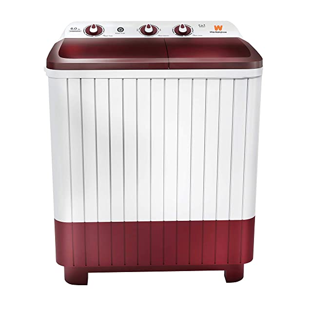 White Westinghouse (Trademark by Electrolux) 6 Kg Semi-Automatic Top Loading Washing Machine (CSW6000, Maroon)