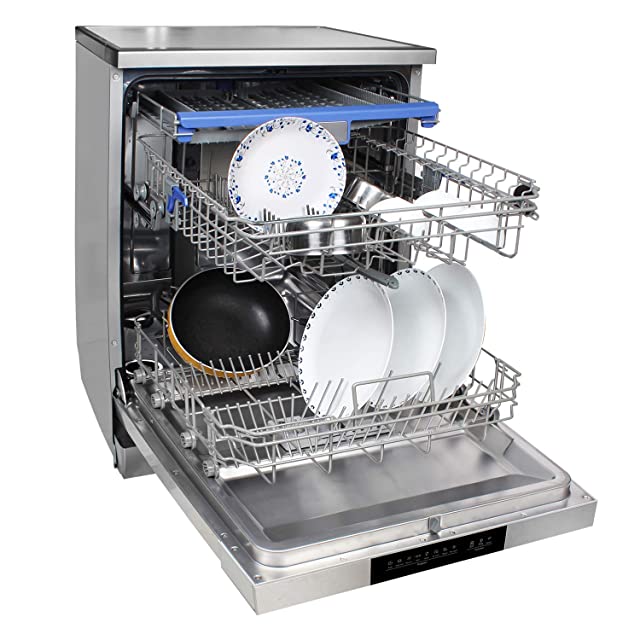 Faber 14 Place Settings Free Standing Dishwasher (DISHWASHER FFSD 8PR 14S, Inox Finish)