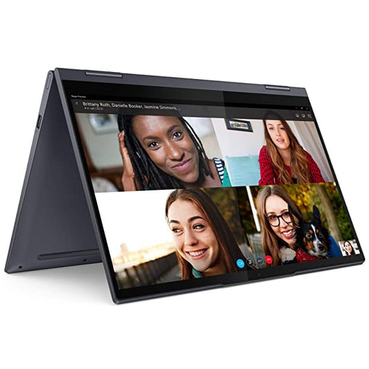 Lenovo Yoga 7 11th Gen Intel Core i7 14" Full HD IPS 2-in-1 Touchscreen Laptop (16GB/512GB SSD/Windows 10/MS Office 2019/Lenovo Digital Pen/Slate Grey/Aluminium Surface/1.43Kg), 82BH00E0IN