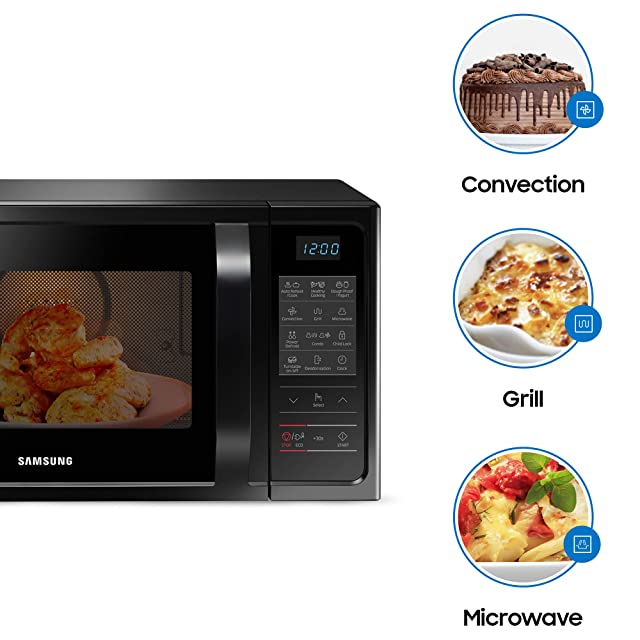 Samsung 28 L Convection Microwave Oven (MC28H5013AK/TL, Black)