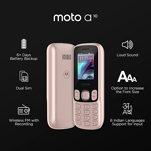 Motorola a10  (Rose Gold)