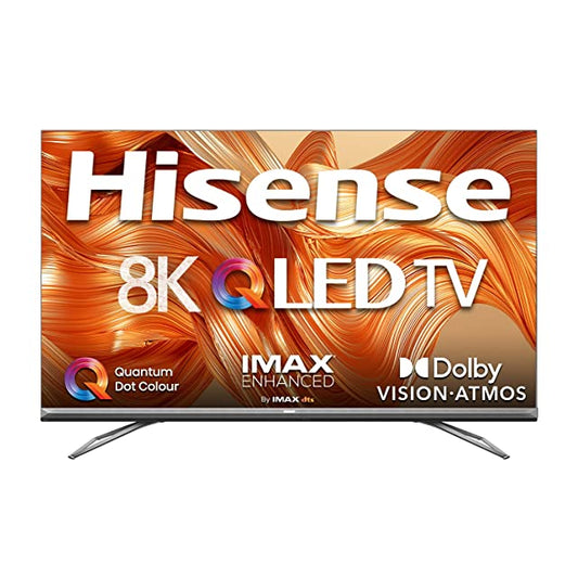 Hisense 189 cm (75 inches) 8K Ultra HD Smart Certified Android QLED TV 75U80G (Metal Gray) (2021 Model) | with Dolby Vision and Atmos