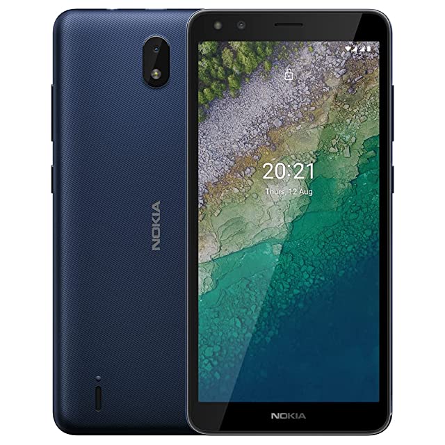 Nokia C01 Plus 4G, 5.45” HD+ Screen, Selfie Camera with Front Flash (Blue)