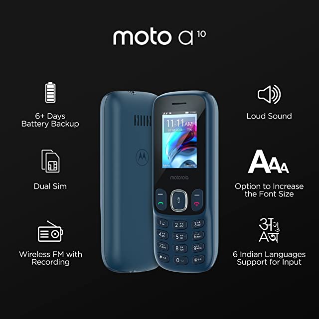 Motorola a10  (Dark Blue)