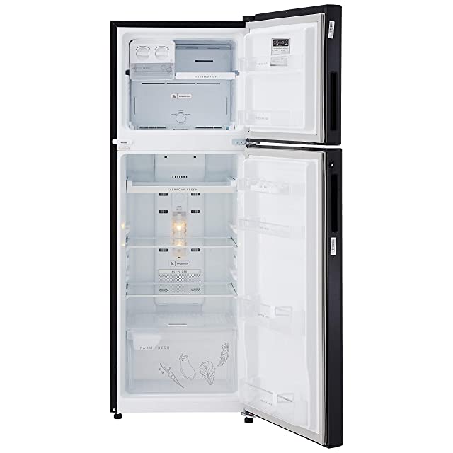 Whirlpool 265 L 3 Star Inverter Frost-Free Double Door Refrigerator (INTELLIFRESH INV CNV 278 3S, Black Sparkle, Convertible)