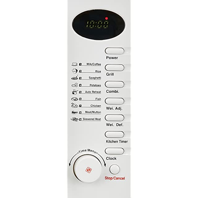 Bajaj 20 Litres Grill Microwave Oven with Jog Dial (2005 ETB, White)