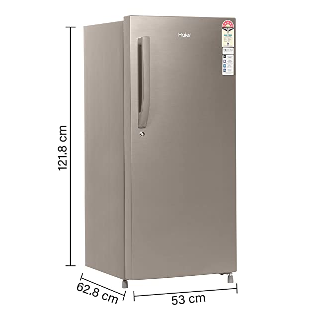 Haier 195 L 4 Star Direct-Cool Single-Door Refrigerator (HED- 20CFDS, Dazzle Steel)