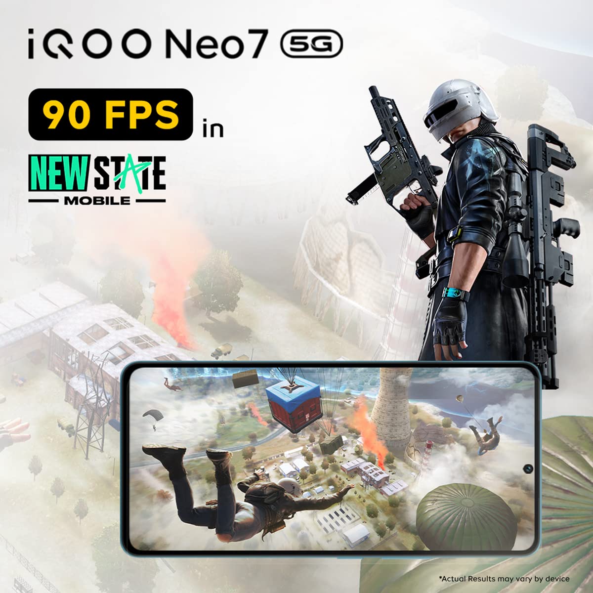 iQOO Neo 7 5G (Frost Blue, 128GB) (8GB RAM)