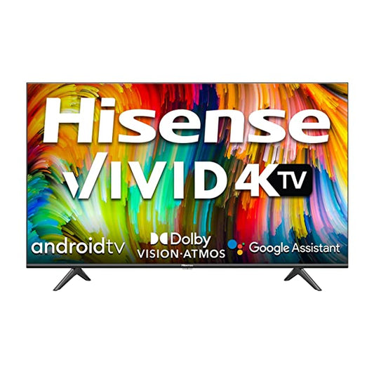 Hisense 108 cm (43 inches) 4K Ultra HD Smart Certified Android LED TV 43A6GE (Black)