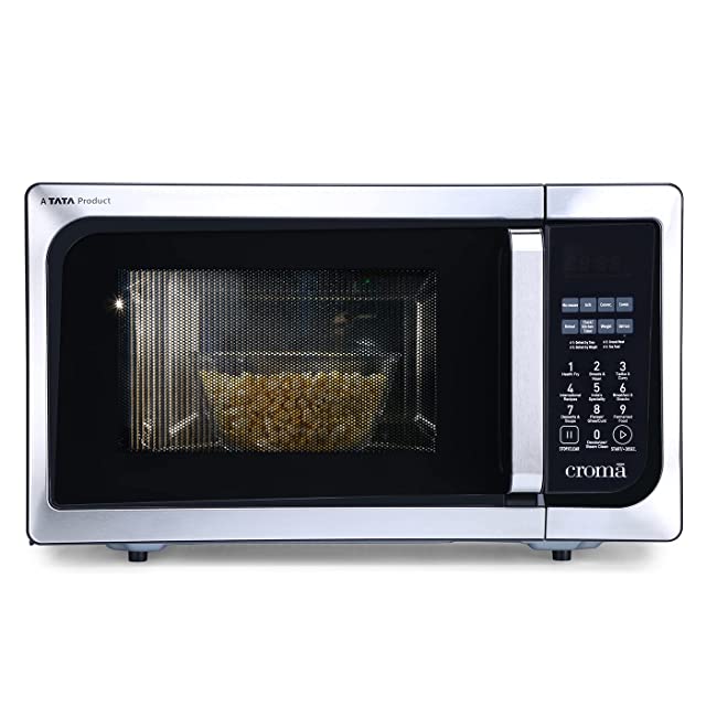 Croma 23 Litres Convection Microwave Oven With 205 Auto-Cook Menus (CRAM0151, Black)