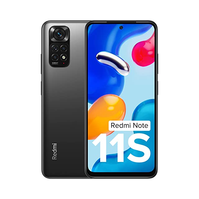 Redmi Note 11S (Space Black, 8GB RAM, 128GB Storage)|108MP AI Quad Camera | 90 Hz FHD+ AMOLED Display | 33W Charger Included | Additional Exchange Offers| Get 2 Months of YouTube Premium Free!