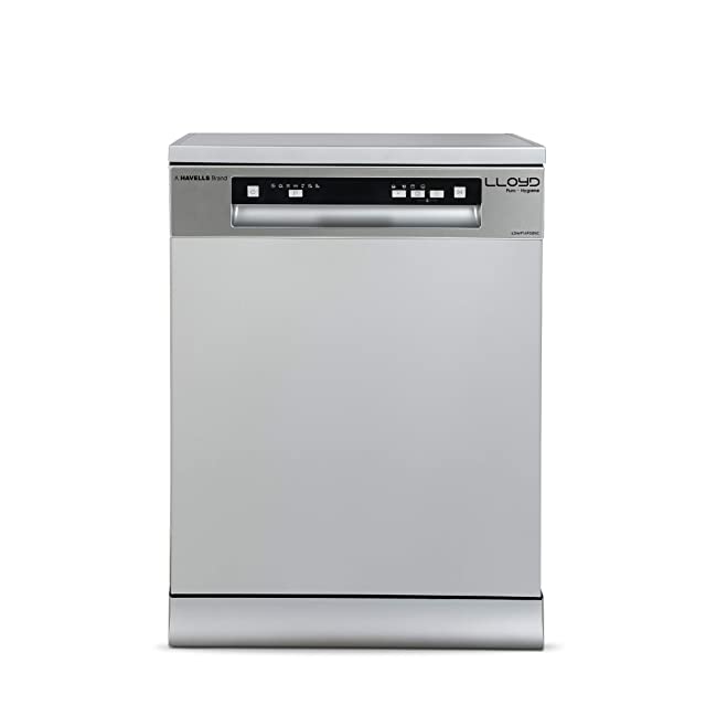 Lloyd Puro Hygiene (LDWF14PSB1IC, 14 Place Settings, 99% Germs Free with Sparkle Clean Technology, Auto Clean,Infinity Drawer, Super Silent, Silver)