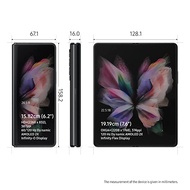 Samsung Galaxy Z Fold3 5G (Phantom Black, 12GB RAM, 512GB Storage) with No Cost EMI/Additional Exchange Offers