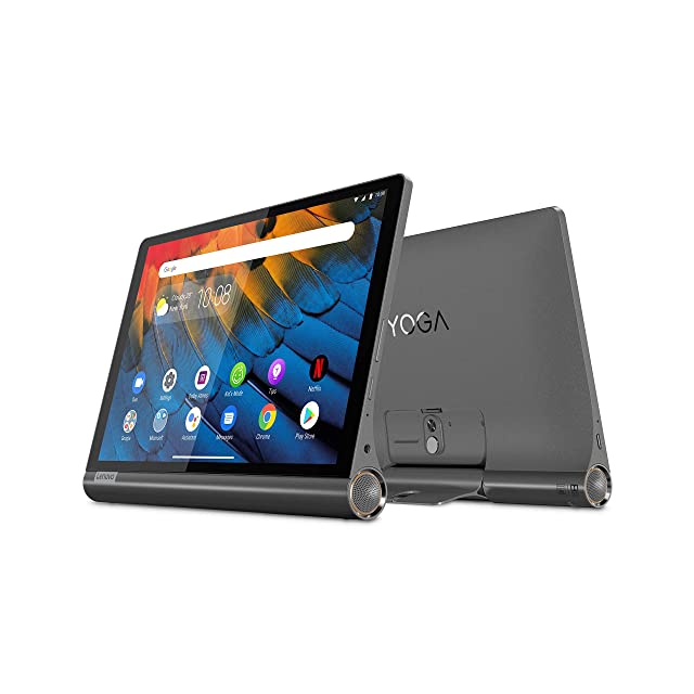 Lenovo Yoga Smart Tablet with The Google Assistant (10.1 inch, 4GB, 64GB, WiFi + 4G LTE), Iron Grey + Cover
