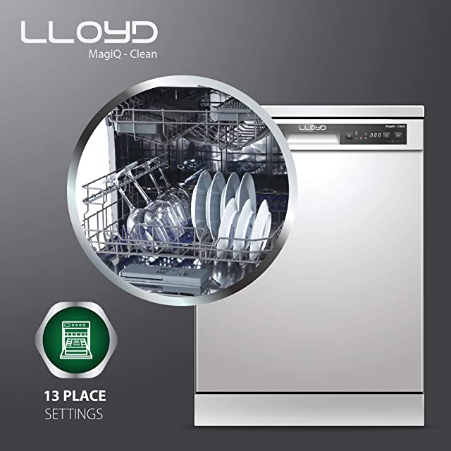 Lloyd 13 Place Settings Standard Dishwasher (LDWF13PSE1DD, Silver)