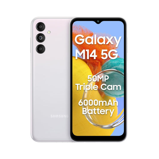 Samsung Galaxy M14 5G (ICY Silver, 128GB) (4GB)